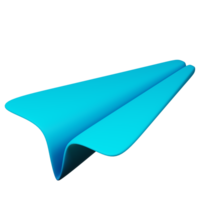 3D Paper Plane Icon Illustration Render png