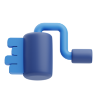 3D Roller Icon Illustration Render png