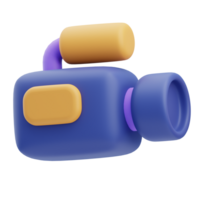 3D Camera Icon Illustration Render png