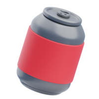 3D Soft Drink Icon Illustration Render png