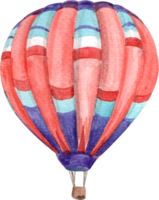 Balloon fiesta watercolor handdrawn png