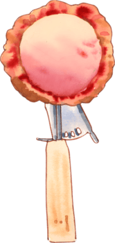 hielo crema acuarela dibujado a mano png