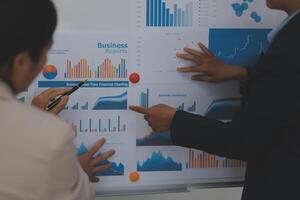 Business Documents, Auditor businesswoman checking searching document legal prepare paperwork or report for analysis TAX time,accountant Documents data contract partner deal in workplace office photo