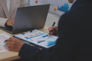 Business Documents, Auditor businesswoman checking searching document legal prepare paperwork or report for analysis TAX time,accountant Documents data contract partner deal in workplace office photo