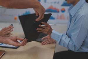 Business Documents, Auditor businesswoman checking searching document legal prepare paperwork or report for analysis TAX time,accountant Documents data contract partner deal in workplace office photo