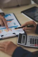 Business Documents, Auditor businesswoman checking searching document legal prepare paperwork or report for analysis TAX time,accountant Documents data contract partner deal in workplace office photo