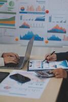 Business Documents, Auditor businesswoman checking searching document legal prepare paperwork or report for analysis TAX time,accountant Documents data contract partner deal in workplace office photo