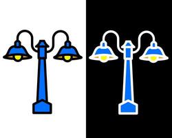 A park lamp that doubles as an abstract sculpture, enhancing modern parks with both functional lighting and visual artistry vector