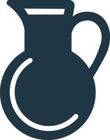 a pitcher icon on a white background vector
