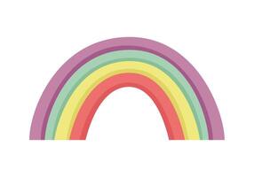 Rainbow, multicolored arc vector