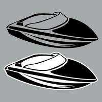boat icon isolated vector