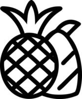 Pineapple icon on a white background vector