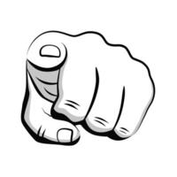 Finger pointing at you . We need you vector