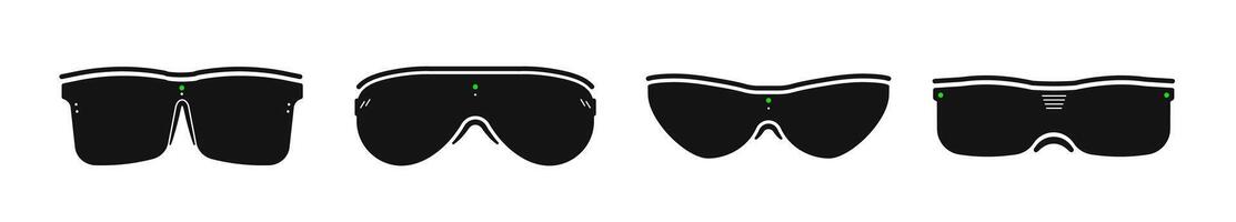 tech virtual reality glasses vector