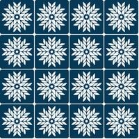 Seamless pattern with snowflakes on a blue background. Christmas background, winter illustration. vector