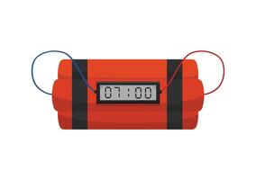Bunch of explosives with timer vector