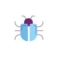 Software bug. Digital fault and trojan virus with system error vector
