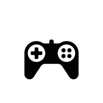 digital moderno palanca de mando icono. negro inalámbrico consola controlador vector