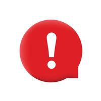 Exclamation point icon attention alert vector