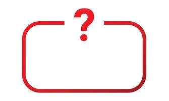 Question box faq text banner vector
