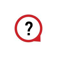 Question bubble icon. Ask survey vector