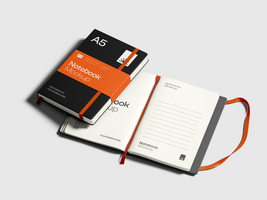 Notebook Mockup 3D Render psd