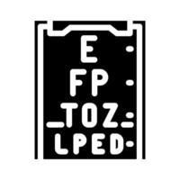 changes vision disease symptom glyph icon illustration vector
