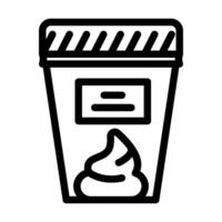 infested stool sample line icon illustration vector
