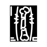 fractures household injury accident glyph icon illustration vector