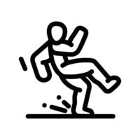 compression injuries line icon illustration vector