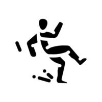compression injuries glyph icon illustration vector