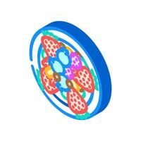 berry mix raw foodist isometric icon illustration vector