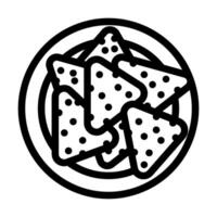 crackers raw foodist line icon illustration vector