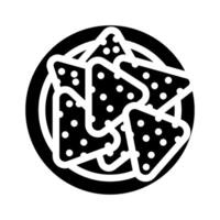 crackers raw foodist glyph icon illustration vector
