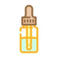 essential oil bottles spa therapy treatment color icon illustration vector