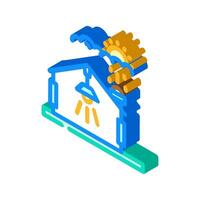 daylight sensor lighting control isometric icon illustration vector