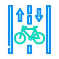 bicycle friendly infrastructure green color icon illustration vector