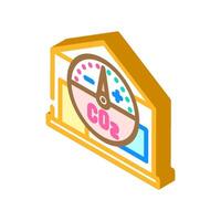 net zero energy building green isometric icon illustration vector
