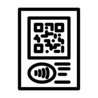 nfc tap to connect line icon illustration vector