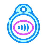 nfc key technology color icon illustration vector