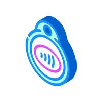 nfc key technology isometric icon illustration vector
