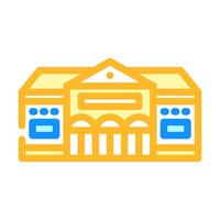 academy school building color icon illustration vector