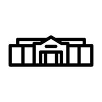 big box store shop line icon illustration vector
