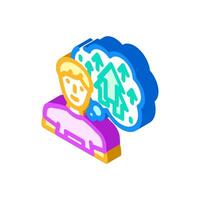 self improvement success life isometric icon illustration vector