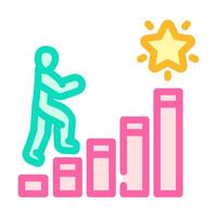 ambition success life color icon illustration vector