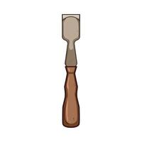 precision chisel carving cartoon illustration vector