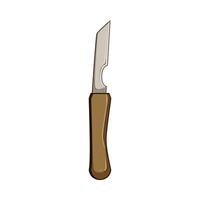 skill chisel carving cartoon illustration vector