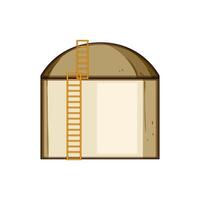 logistics oil tank storage cartoon illustration vector
