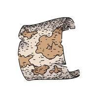 exploration old map sketch hand drawn vector