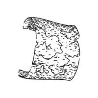 exploration old map sketch hand drawn vector